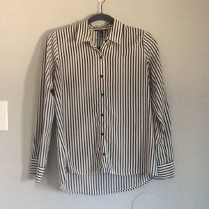 Mod style Striped Button-Up